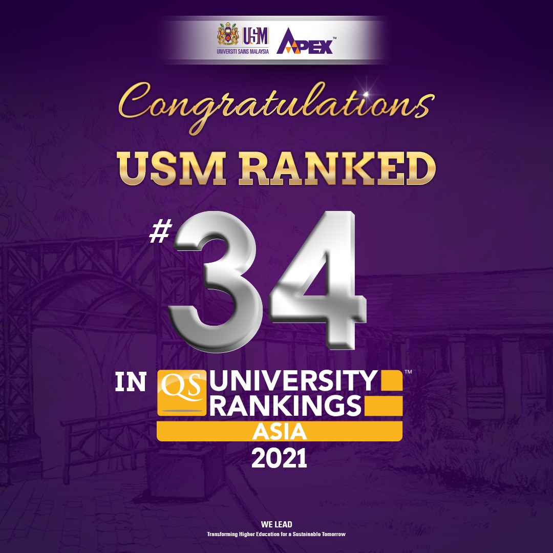 USM News Portal - USM RISES UP TO 34TH SPOT, TO BE AMONG THE BEST 