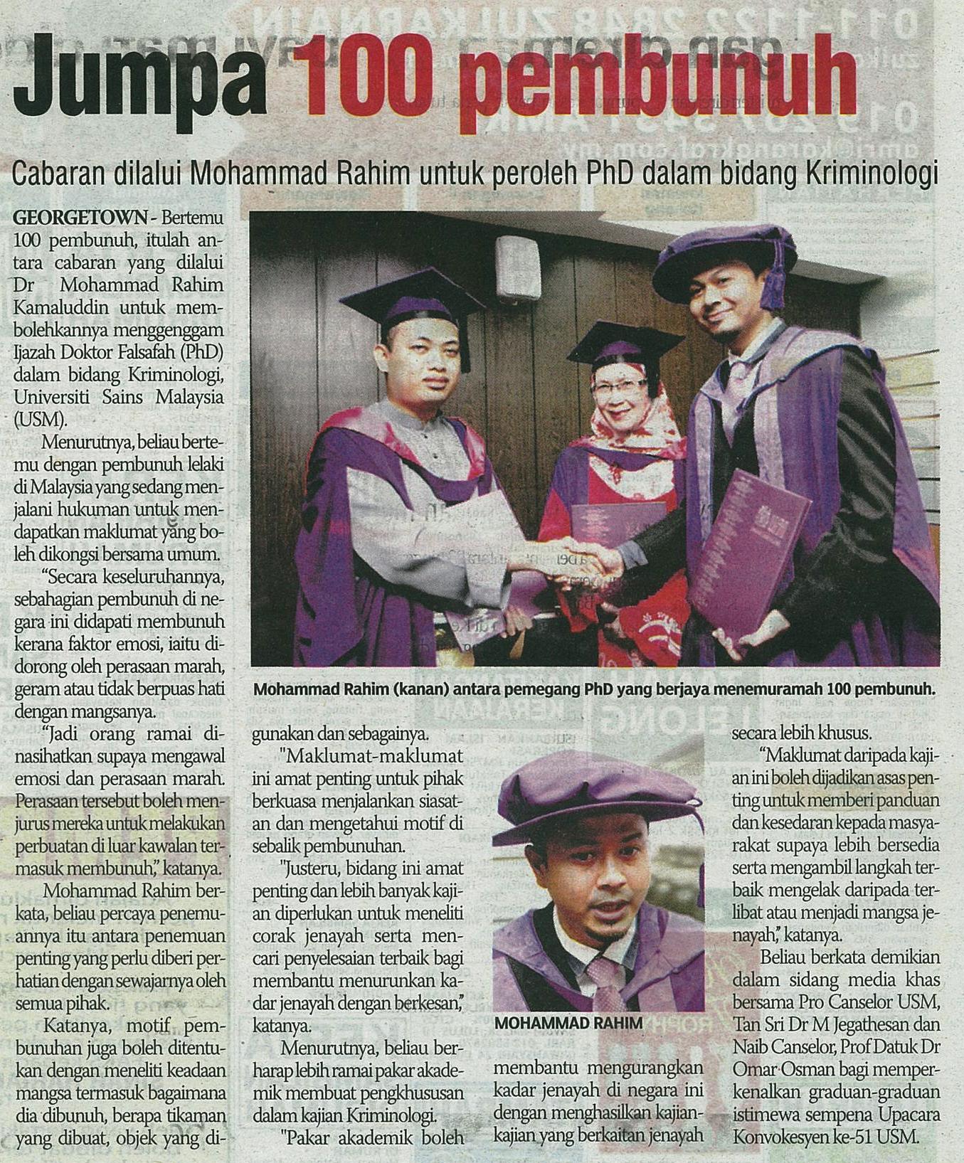 4 Mei 2015 Jumpa 100 Pembunuh S.Harian