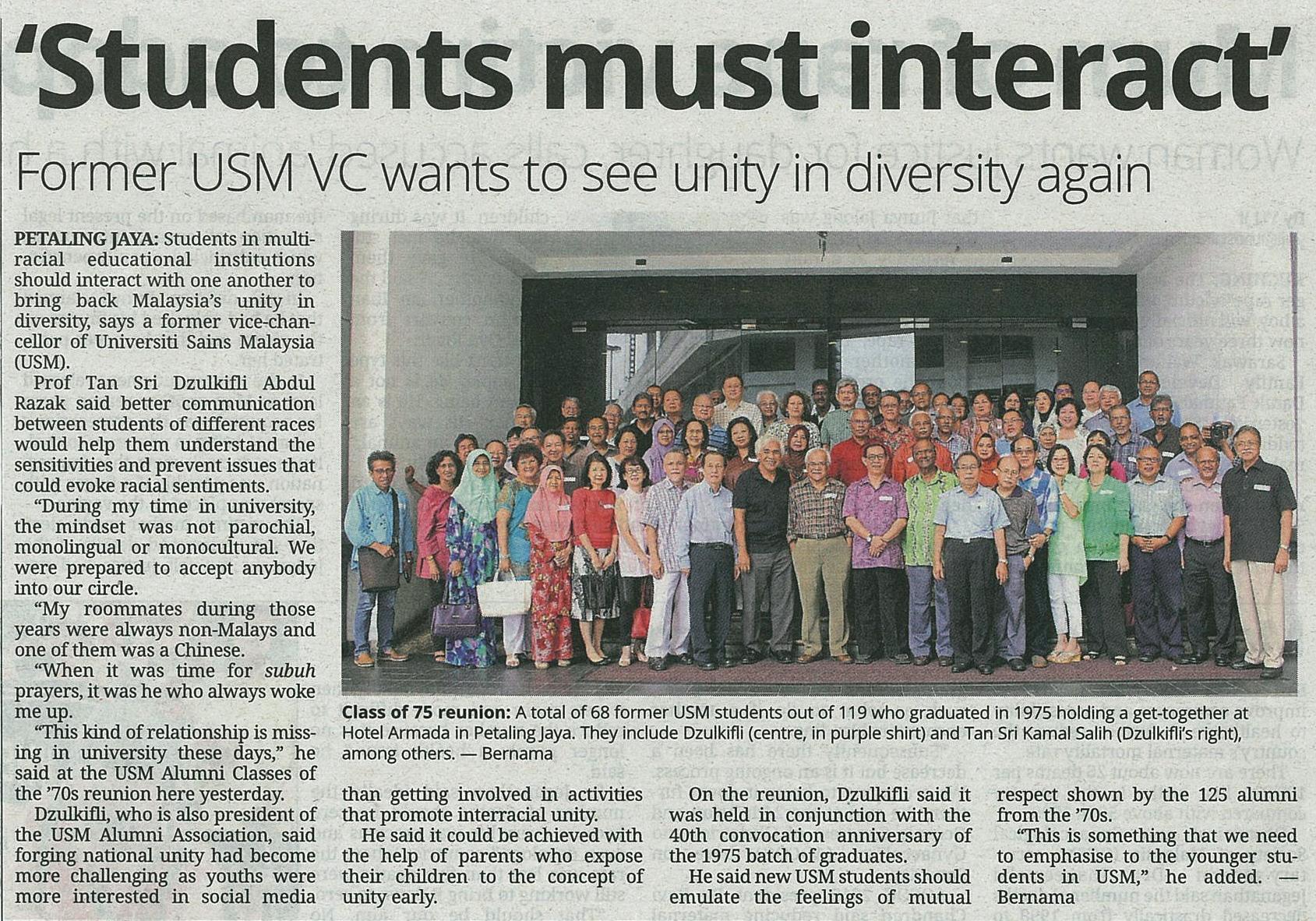 8 Jun 2015 Students must interact The Star